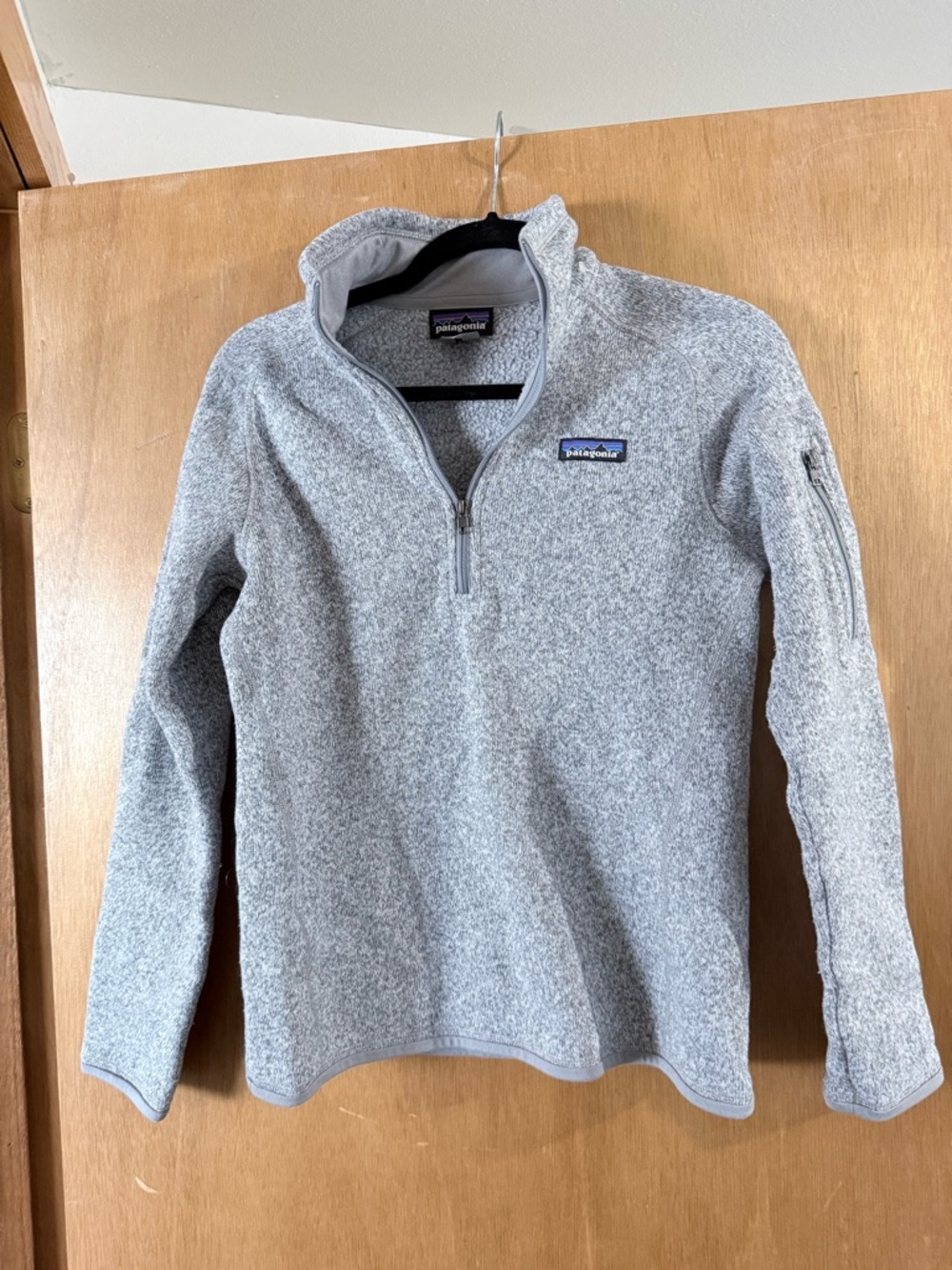 Patagonia Light Gray Women's Quarter-Zip Better Sweater Fleece Pullover